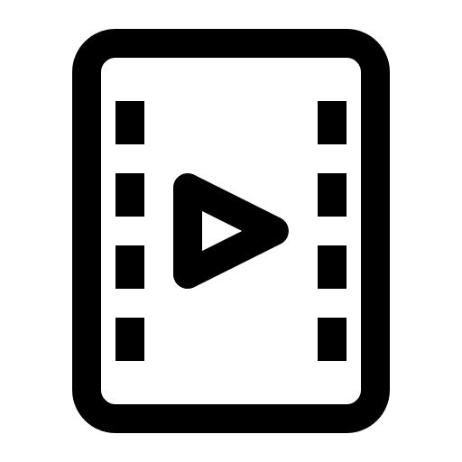 Film strip cinema strip play button cinema icon