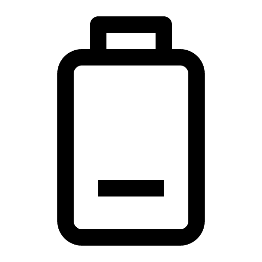 Low battery battery level low battery icon