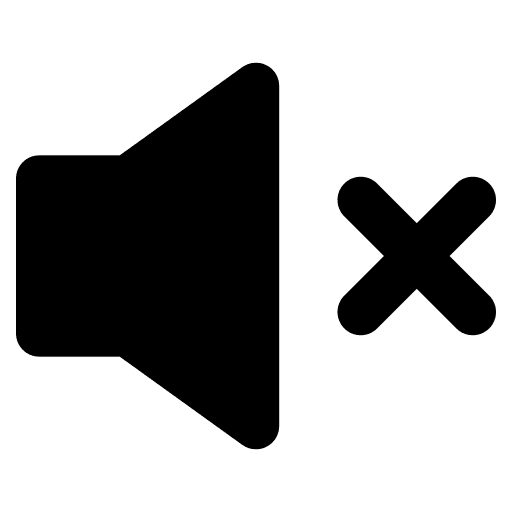 Mute user interface volume sound icon