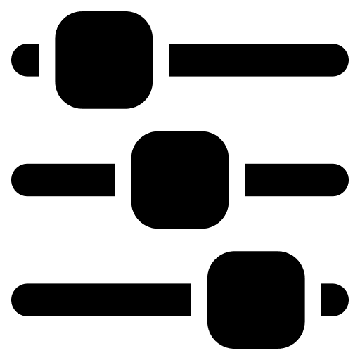 Equalizer music bars setting ui icon Equalizer music bars setting ui icon
