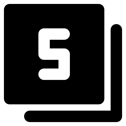 Five maths shapes and symbols number icon