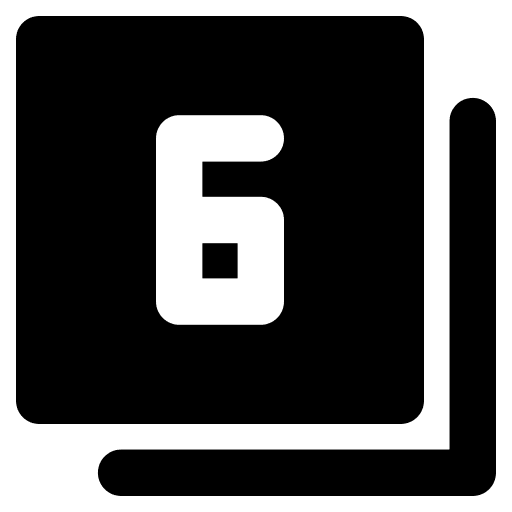 Six symbols shapes and symbols buttons icon