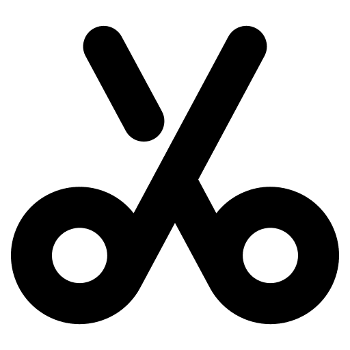 Cut editing tools and utensils cut icon Cut editing tools and utensils cut icon