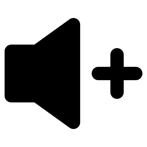 Volume up ui user interface plus icon Volume up ui user interface plus icon