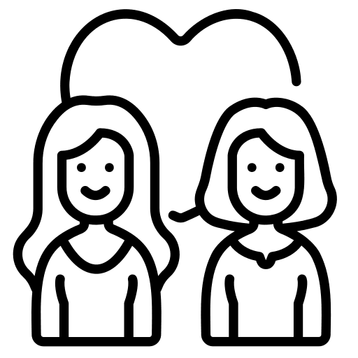 Couple family woman people icon