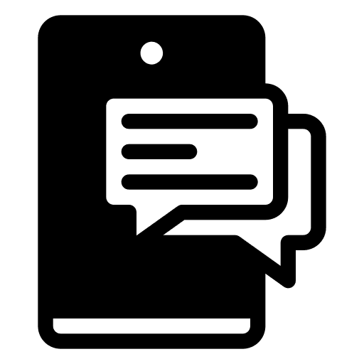 Smartphone chat electronics message icon Smartphone chat electronics message icon