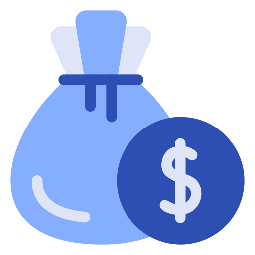 Budget budget money bag coin icon