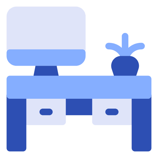 Office furniture and household table furniture icon