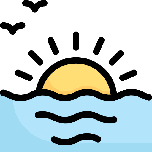 Sunset sunrise nature sunset icon