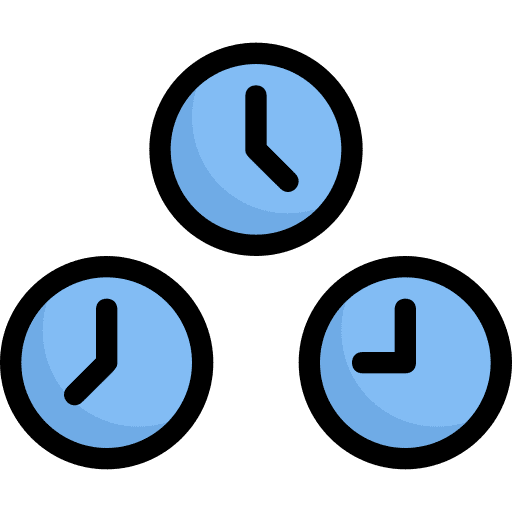 Time zone watch time time and date icon