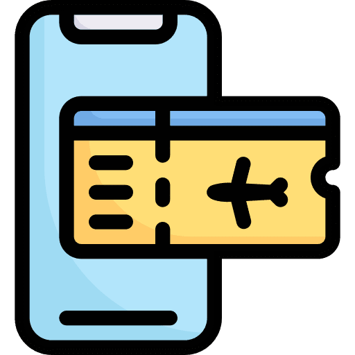 Booking ticket plane payment icon Booking ticket plane payment icon