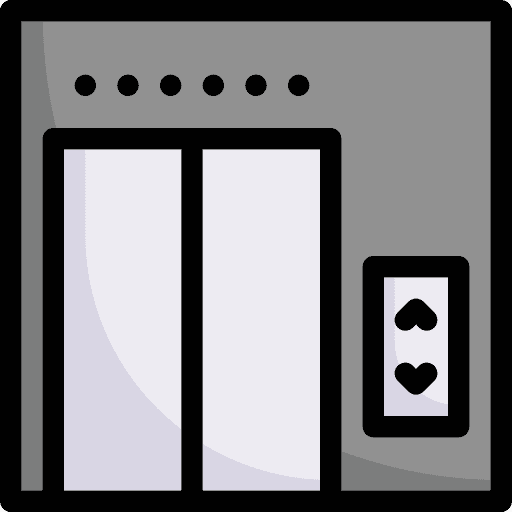 Elevator up travel lift icon