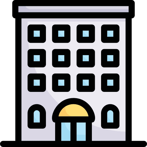 Hotel holidays hotel architecture and city icon Hotel holidays hotel architecture and city icon