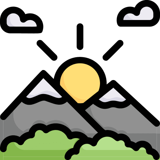 Sunrise sunrise mountains scenery icon