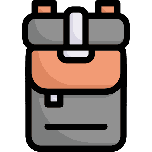 Backpack bag travel activities icon Backpack bag travel activities icon