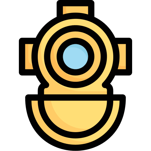 Diving helmet water sport diving helmet immersion icon Diving helmet water sport diving helmet immersion icon
