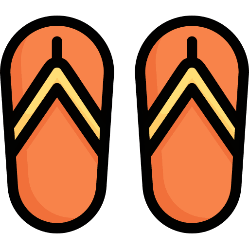 Flip flops sandals shoes summer icon Flip flops sandals shoes summer icon