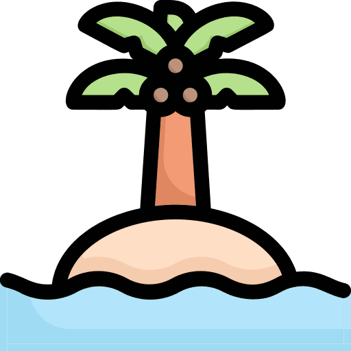 Island island sunrise beach sunset icon Island island sunrise beach sunset icon