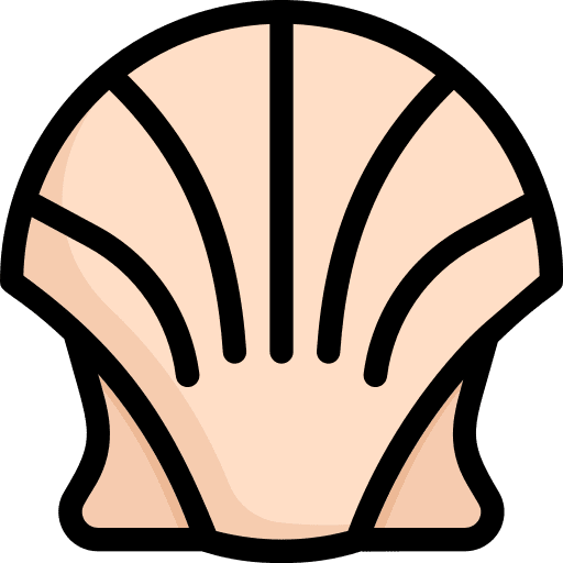Seashell sea animals sea life icon Seashell sea animals sea life icon