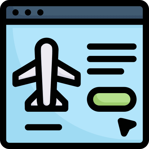 Booking travel online booking payment icon Booking travel online booking payment icon