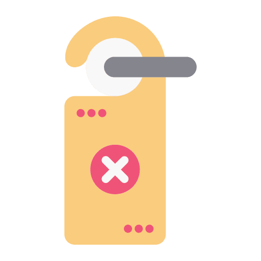 Doorknob signaling door sign doorknob icon
