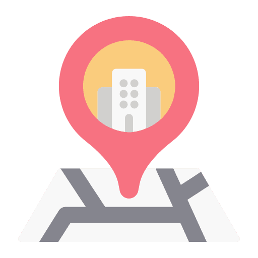 Location hotel sign travel placeholder icon