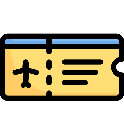Ticket passage plane ticket boarding pass icon Ticket passage plane ticket boarding pass icon