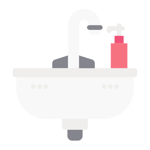 Sink faucet furniture and household water icon Sink faucet furniture and household water icon