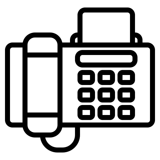 Fax communications document message icon Fax communications document message icon