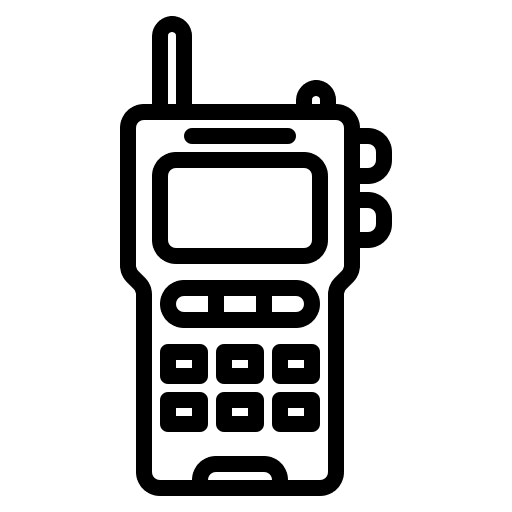 Walkie talkie communications electronics radio icon