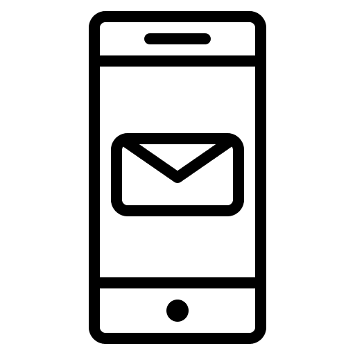 Phone message communications envelope mobile phone icon Phone message communications envelope mobile phone icon