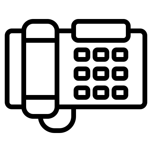 Telephone communications phone call landline icon Telephone communications phone call landline icon