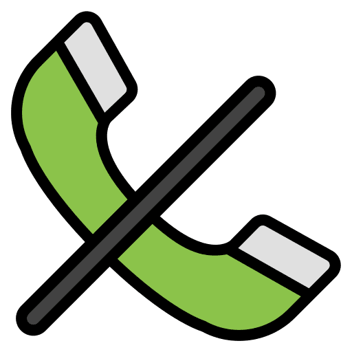 Block telephone call phone call communications icon Block telephone call phone call communications icon
