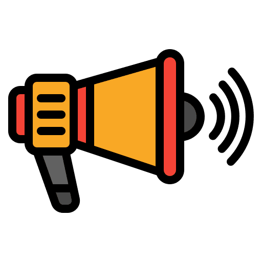 Bullhorn promotion shout loudspeaker icon