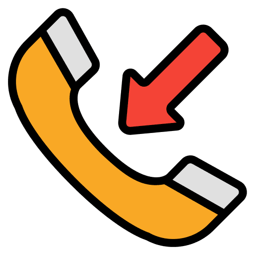 Incoming call communications telephone call phone receiver icon Incoming call communications telephone call phone receiver icon