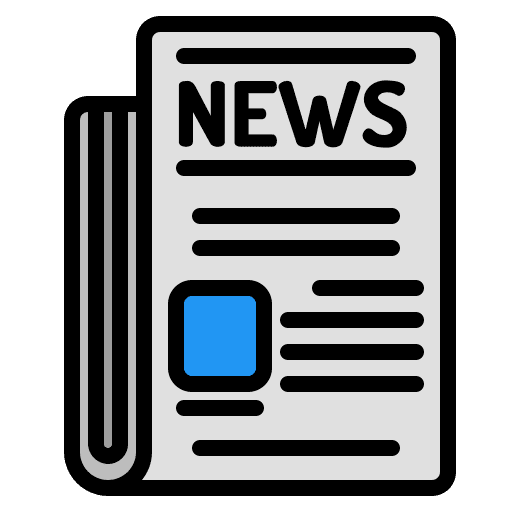 Newspaper news report bulletin journal icon Newspaper news report bulletin journal icon