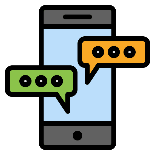 Online chat discussion comment chat box icon Online chat discussion comment chat box icon