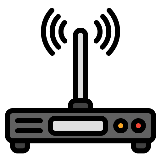 Router modem connectivity wifi signal icon Router modem connectivity wifi signal icon