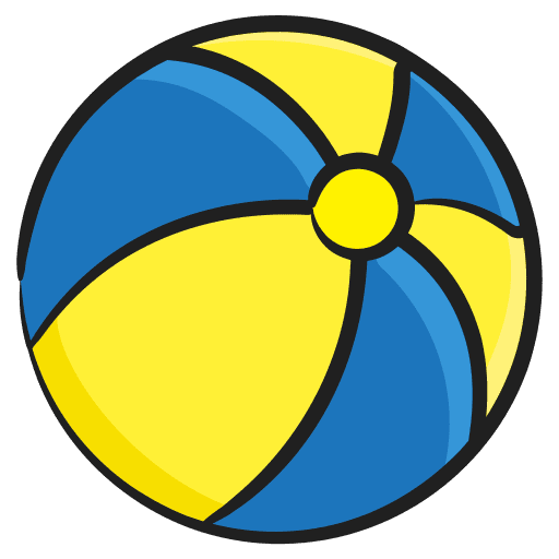 Beach ball leisure summer holidays icon