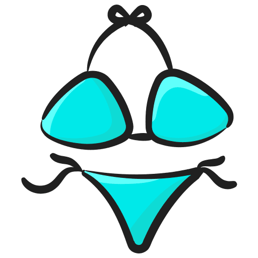 Bikini femenine fashion holidays icon