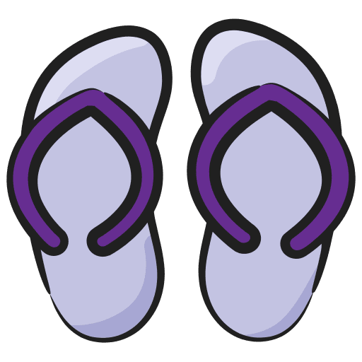 Flip flop sandals shoes footwear icon