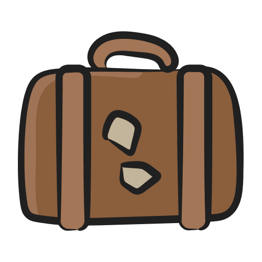 Luggage suitcase travel fashion icon