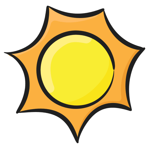 Sun sunny weather nature icon
