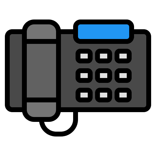 Telephone vintage landline electronics icon Telephone vintage landline electronics icon