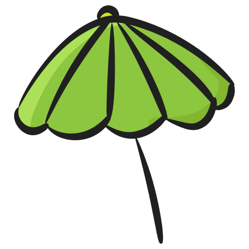 Umbrella umbrella beach summer icon