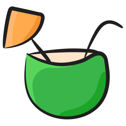 Coconut water food and restaurant tropical straw icon Coconut water food and restaurant tropical straw icon