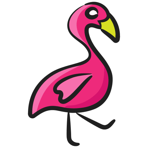 Flamingo wildlife fauna animal kingdom icon Flamingo wildlife fauna animal kingdom icon