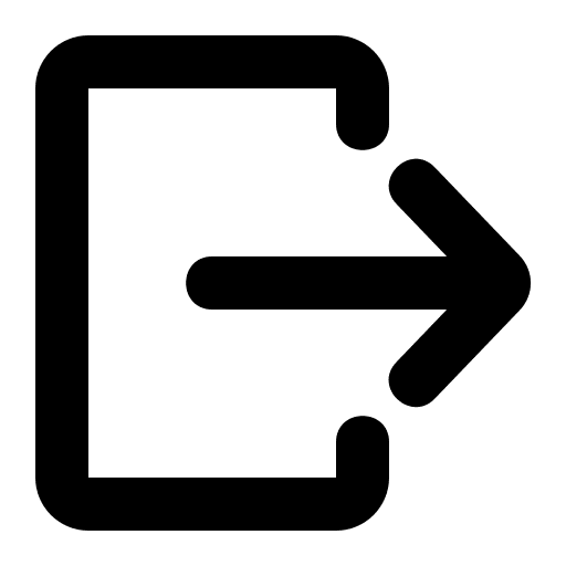 Logout button leave user interface icon