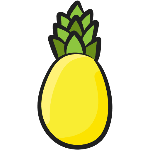 Pineapple healthy food food and restaurant juicy icon Pineapple healthy food food and restaurant juicy icon