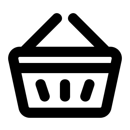 Basket shopping and commerce interface ui icon